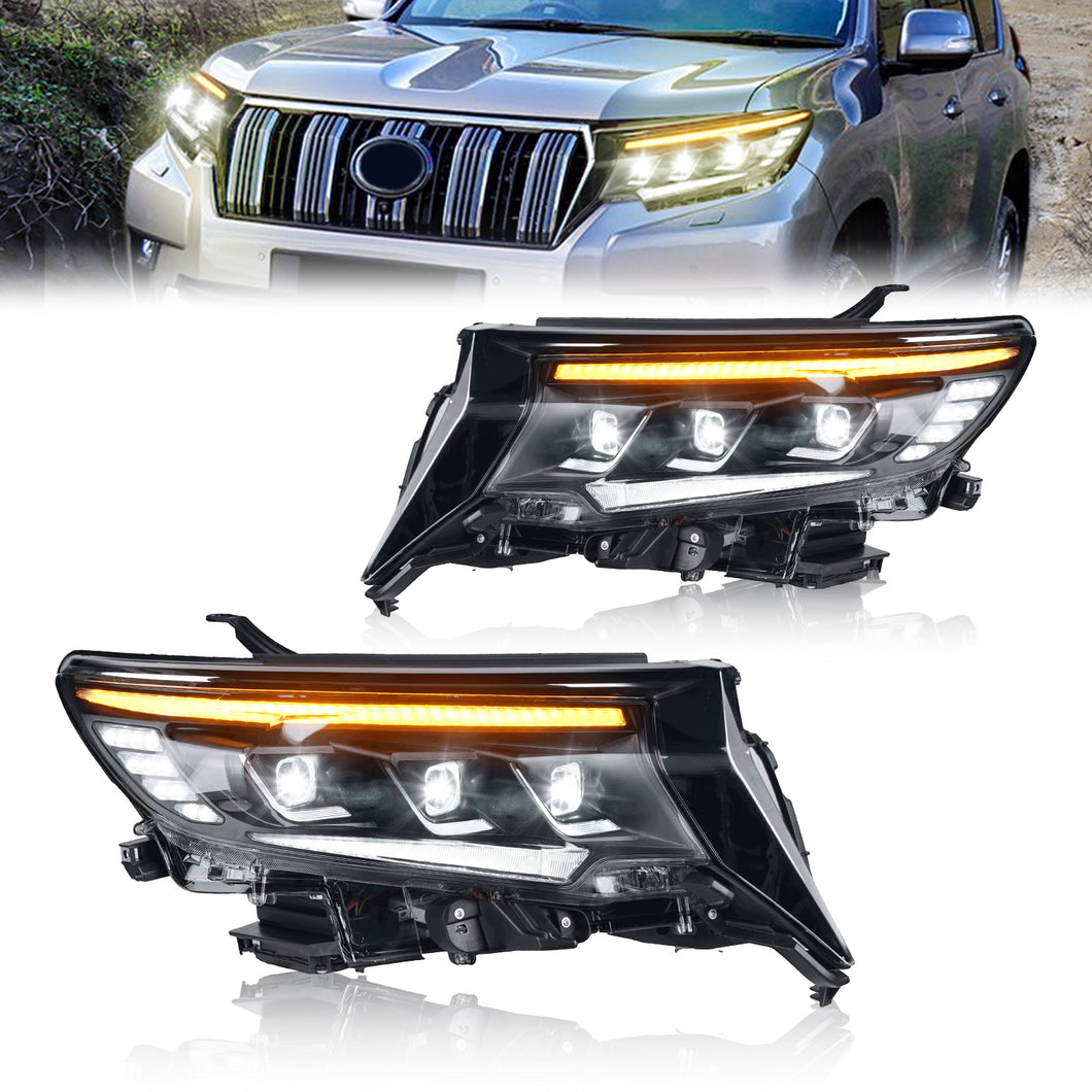 Full LED Headlights Assembly For Toyota Prado 2018-2020