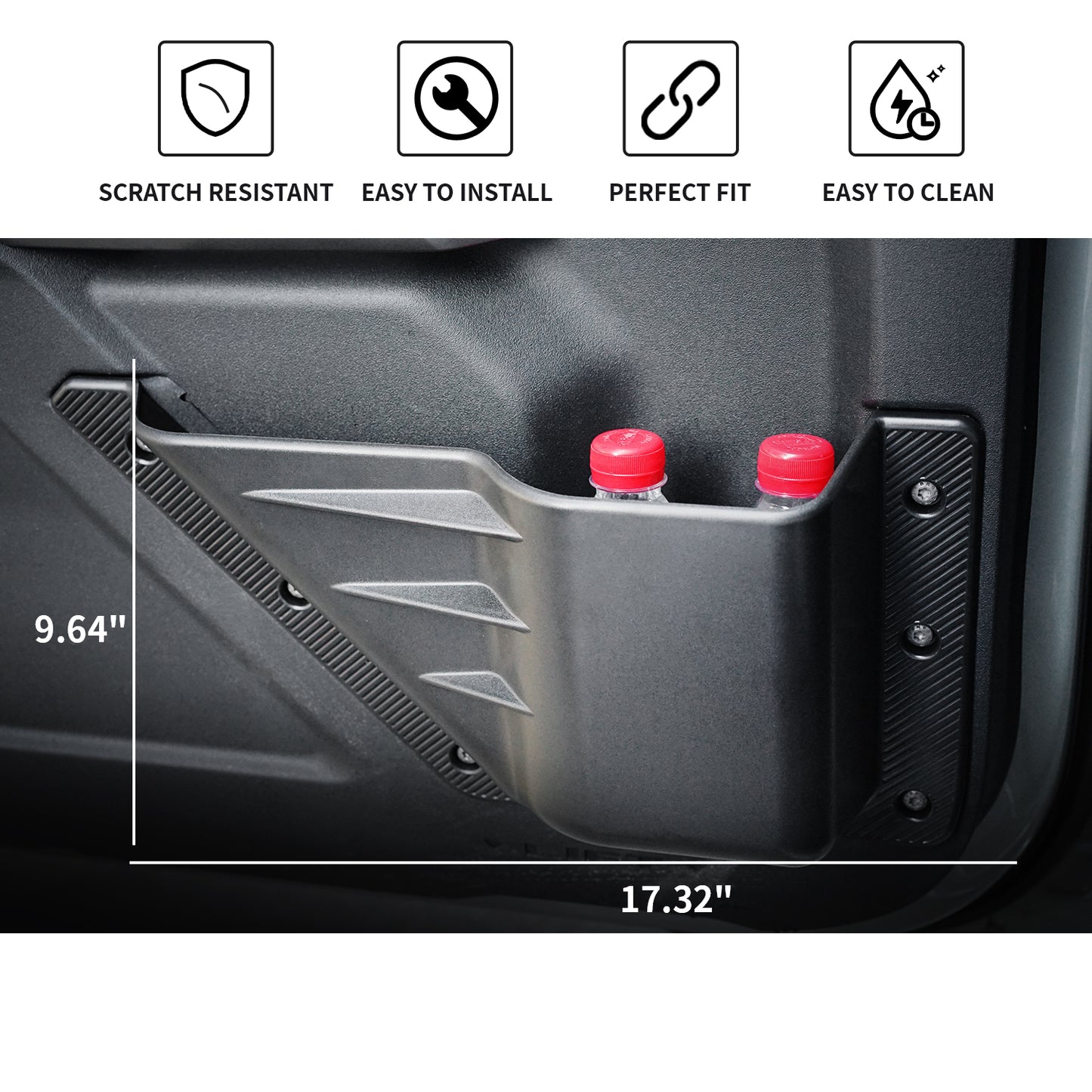 Front Door Storage Pockets For Ford Bronco 2021-2023 2/4-Door