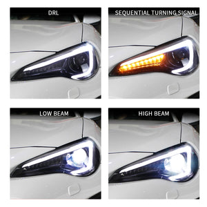 Full LED Headlights Assembly For Toyota 86/ Subaru BRZ 2012-2018