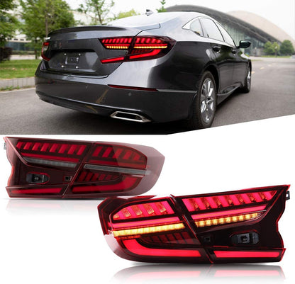 Full LED Tail Lights Assembly For 10th Gen Honda Accord 2018-2022