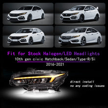 Загрузить изображение в средство просмотра галереи, Full LED Headlights Assembly For 10th Gen Honda Civic 2016-2022
