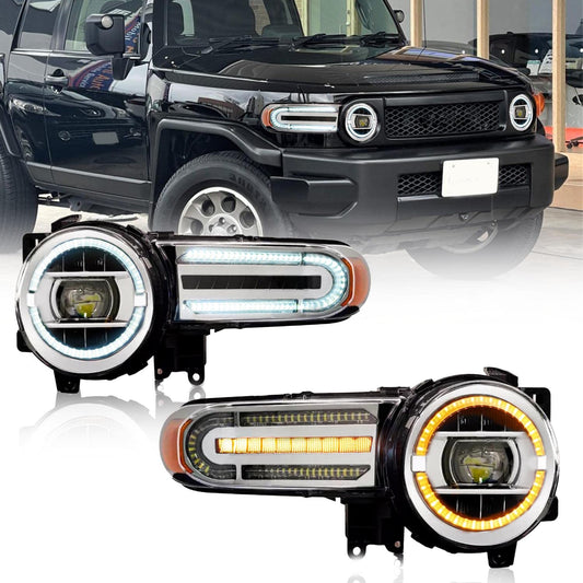 Vollständige LED-Scheinwerferbaugruppe für Toyota FJ Cruiser 2007-2021