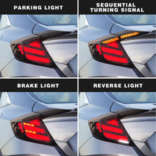 Загрузить изображение в средство просмотра галереи, Full LED Tail Lights Assembly For 10th Gen Honda Civic Sedan 2016-2021
