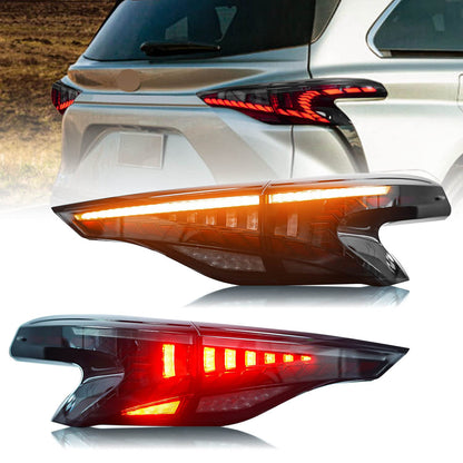 Toyota Sienna 2021-2022년을 위한 가득 차있는 LED 꼬리 빛 회의