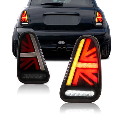 Full LED Tail Lights Assembly For Mini Cooper R50-R53 2001-2008,E-mark