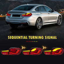 Carregar imagem no visualizador da galeria, Full LED Tail Lights Assembly For BMW 4 Series F32 F33 F36 F83 2014-2020,Red

