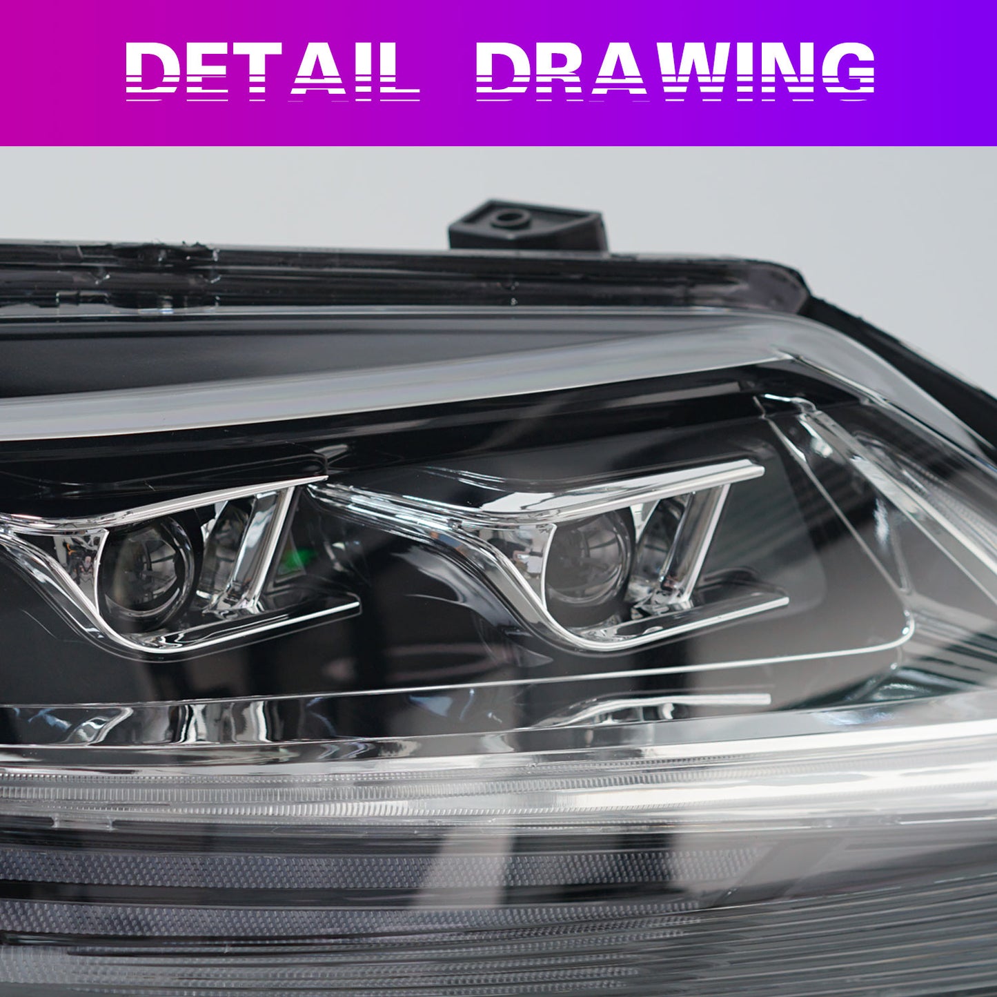 Full LED Headlights Assembly For Honda Odyssey 2015-2021