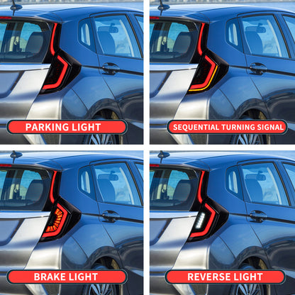 Full LED Tali Lights Assembly For Honda Fit/Jazz 2014-2020