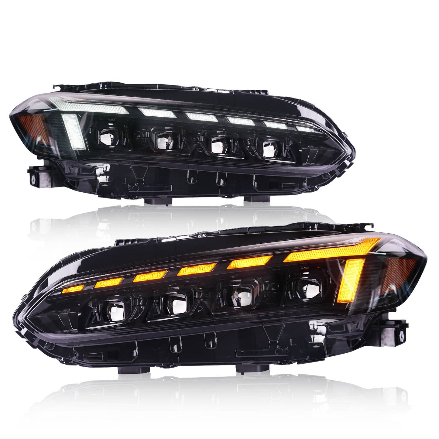 Full LED Headlights Assembly For 11th Gen Honda Civic 2021-2022UP