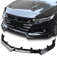 Carregar imagem no visualizador da galeria, Front Bumper Lip Spoiler Compatible with Honda Accord Sedan 2021 2022, (Glossy Black)
