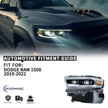 Carregar imagem no visualizador da galeria, LED Projector Headlights Assembly For Dodge Ram 1500 2019-2022 (OE Style)

