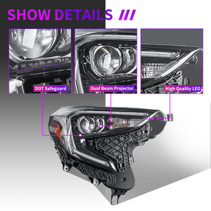 LED Headlights Assembly For GMC Terrain 2018-2021, OE Style