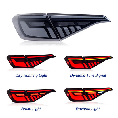 Full LED Tail Lights Assembly For 11th Gen Honda Civic Sedan 2021-2023