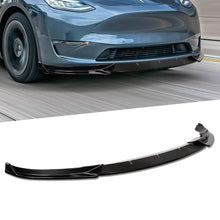 Carregar imagem no visualizador da galeria, Front Bumper Lip Spoiler For Tesla Model Y  2020-2022( Glossy Black)
