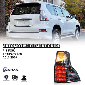 Full LED Tail Light Assembly For Lexus GX400/GX460 2010-2023 Toyota Prado 2010-2020, OE Style