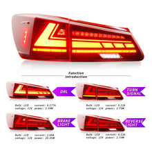 Load image into Gallery viewer, Full LED Tail Lights Assembly For Lexus Sedan IS250 2006-2012
