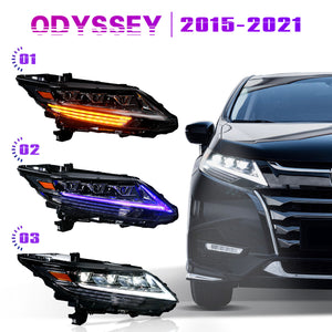 Full LED Headlights Assembly For Honda Odyssey 2015-2021