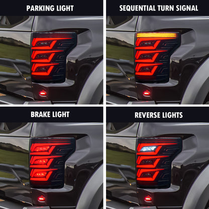 Vollständige LED-Rücklichter für Ford F-150 2018-2020 