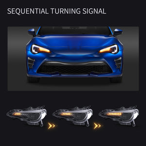 Full LED Headlights Assembly For Toyota 86/ Subaru BRZ 2012-2018