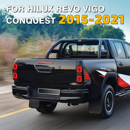 (훈제되는) Toyota Hilux REVO VIGO 정복 2015-2021년을 위한 가득 차있는 지도된 꼬리 빛 회의