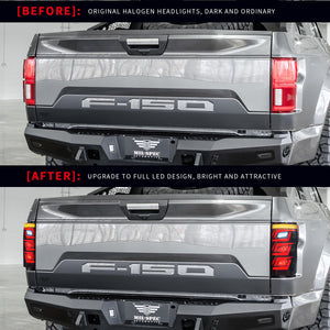 Full LED Tail Lights Assembly For Ford F-150 2015-2020