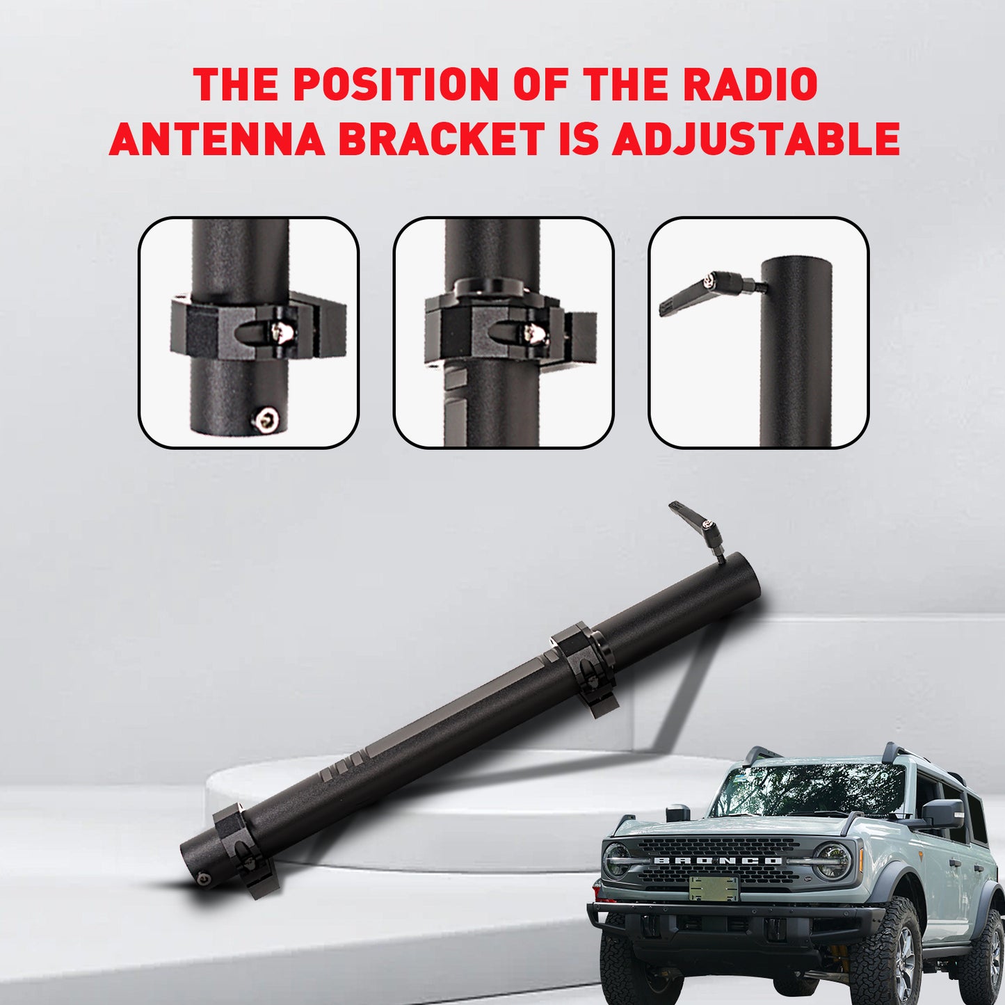 Antenna Bracket/Flagpole Bracket For Ford Bronco 2021-2023